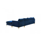 Meridian Furniture Naomi Velvet Reversible Sectional - Sofas