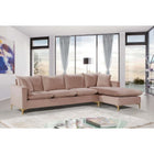 Meridian Furniture Naomi Velvet Reversible Sectional - Sofas