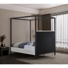 Meridian Furniture James Linen Textured Fabric Bed - King - Bedroom Beds