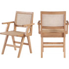 Meridian Furniture Preston Dining Arm Chair - Natural - Dining Chairs