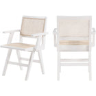 Meridian Furniture Preston Dining Arm Chair - White - Dining Chairs