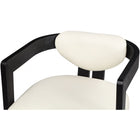Meridian Furniture Carlyle Faux Leather Dining Chair - Black Finish - Dining Chairs