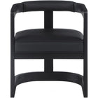 Meridian Furniture Manchester Faux Leather Dining Chair - Black Finish - Dining Chairs