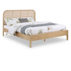 Meridian Furniture Siena Ash Wood Bed - Full - Natural - Bedroom Beds