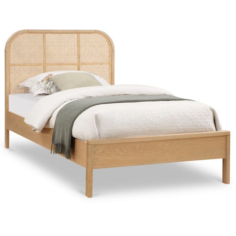 Meridian Furniture Siena Ash Wood Bed - Twin - Natural - Bedroom Beds