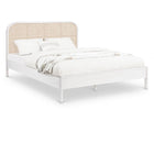 Meridian Furniture Siena Ash Wood Bed - Full - White - Bedroom Beds