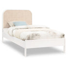 Meridian Furniture Siena Ash Wood Bed - Twin - White - Bedroom Beds