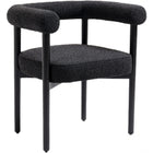 Meridian Furniture Hyatt Boucle Fabric Dining Chair - Black - Dining Chairs