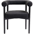 Meridian Furniture Hyatt Boucle Fabric Dining Chair - Black - Dining Chairs