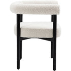 Meridian Furniture Hyatt Boucle Fabric Dining Chair - Black - Dining Chairs