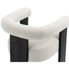 Meridian Furniture Barrel Boucle Fabric Dining Chair - Black - Dining Chairs