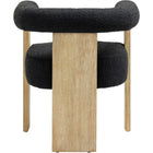 Meridian Furniture Barrel Boucle Fabric Dining Chair - Natural - Dining Chairs
