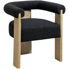 Meridian Furniture Barrel Boucle Fabric Dining Chair - Natural - Dining Chairs