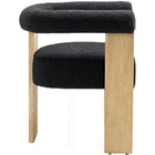 Meridian Furniture Barrel Boucle Fabric Dining Chair - Natural - Dining Chairs