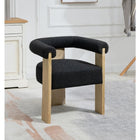 Meridian Furniture Barrel Boucle Fabric Dining Chair - Natural - Dining Chairs