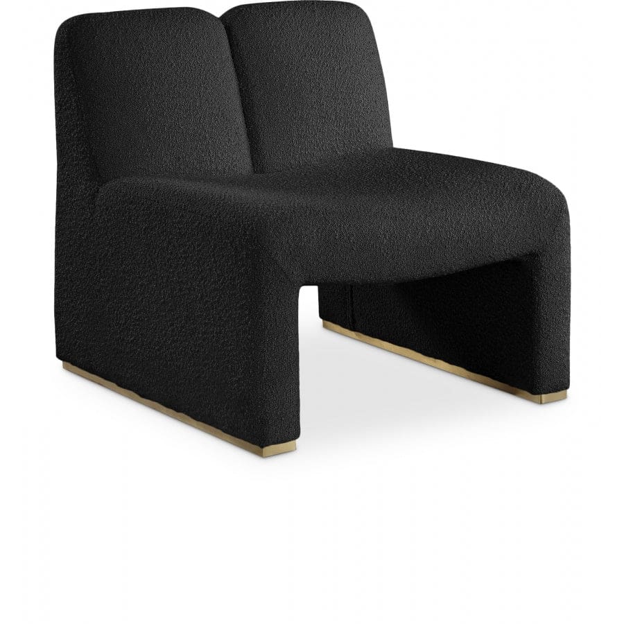 Meridian Furniture Alta Boucle Fabric Accent Chair - Black - Chairs