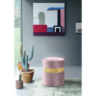 Meridian Furniture Hailey Velvet Ottoman | Stool - Gold - Ottomans