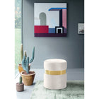 Meridian Furniture Hailey Velvet Ottoman | Stool - Gold - Ottomans