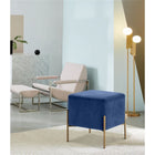 Meridian Furniture Isla Velvet Ottoman | Stool - Ottomans