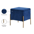 Meridian Furniture Isla Velvet Ottoman | Stool - Ottomans
