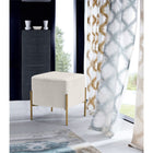 Meridian Furniture Isla Velvet Ottoman | Stool - Ottomans