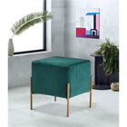 Meridian Furniture Isla Velvet Ottoman | Stool - Ottomans