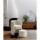 Meridian Furniture Selena Velvet Accent Chair and Ottoman Set - Chairs