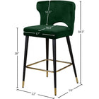 Meridian Furniture Kelly Velvet Counter Stool - Stools