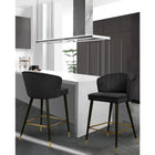 Meridian Furniture Cassie Velvet Counter Stool - Stools