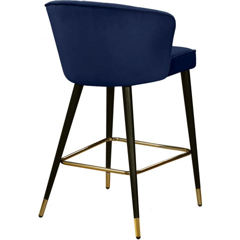 Meridian Furniture Cassie Velvet Counter Stool - Stools