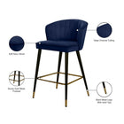 Meridian Furniture Cassie Velvet Counter Stool - Stools