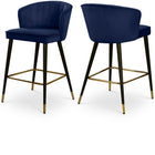 Meridian Furniture Cassie Velvet Counter Stool - Stools