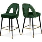 Meridian Furniture Akoya Velvet Counter Stool - Green - Stools
