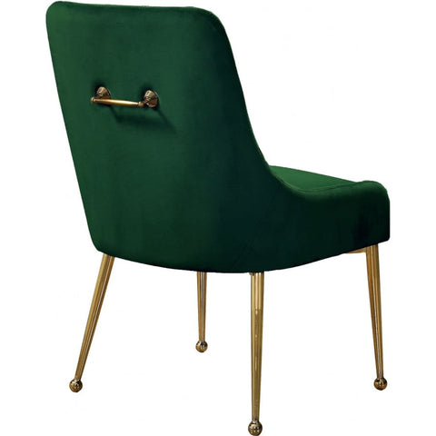 Meridian Furniture Owen Velvet Dining Chair - Green - Dining Chairs
