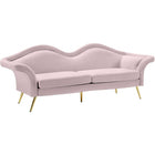 Meridian Furniture Lips Velvet Sofa - Pink - Sofas