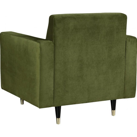 Meridian Furniture Lola Velvet Chair - Olive Green - Chairs
