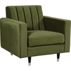 Meridian Furniture Lola Velvet Chair - Olive Green - Chairs