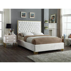 Meridian Furniture Lana Velvet King Bed - Bedroom Beds