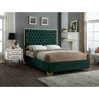 Meridian Furniture Lana Velvet Queen Bed - Bedroom Beds