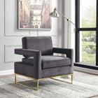 Meridian Furniture Noah Velvet Accent Chair - Chairs