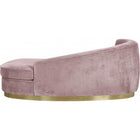 Meridian Furniture Julian Velvet Chaise - Gold Base - Chaise
