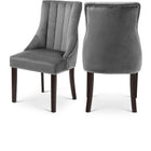Meridian Furniture Oxford Velvet Dining Chair - Grey - Dining Chairs