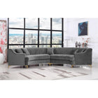 Meridian Furniture Jackson Velvet 2pc. Sectional - Sofas