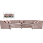 Meridian Furniture Jackson Velvet 2pc. Sectional - Sofas