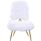 Meridian Furniture Magnolia Faux Fur Accent Chair-Set of 2 - Chairs