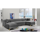 Meridian Furniture Graham Velvet 3pc. Sectional - Sofas