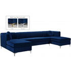 Meridian Furniture Graham Velvet 3pc. Sectional - Sofas