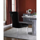 Meridian Furniture Miley Velvet Dining Chair with Acrylic Legs-Set of 2 - Chairs