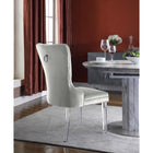 Meridian Furniture Miley Velvet Dining Chair with Acrylic Legs-Set of 2 - Chairs