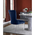 Meridian Furniture Miley Velvet Dining Chair with Acrylic Legs-Set of 2 - Chairs